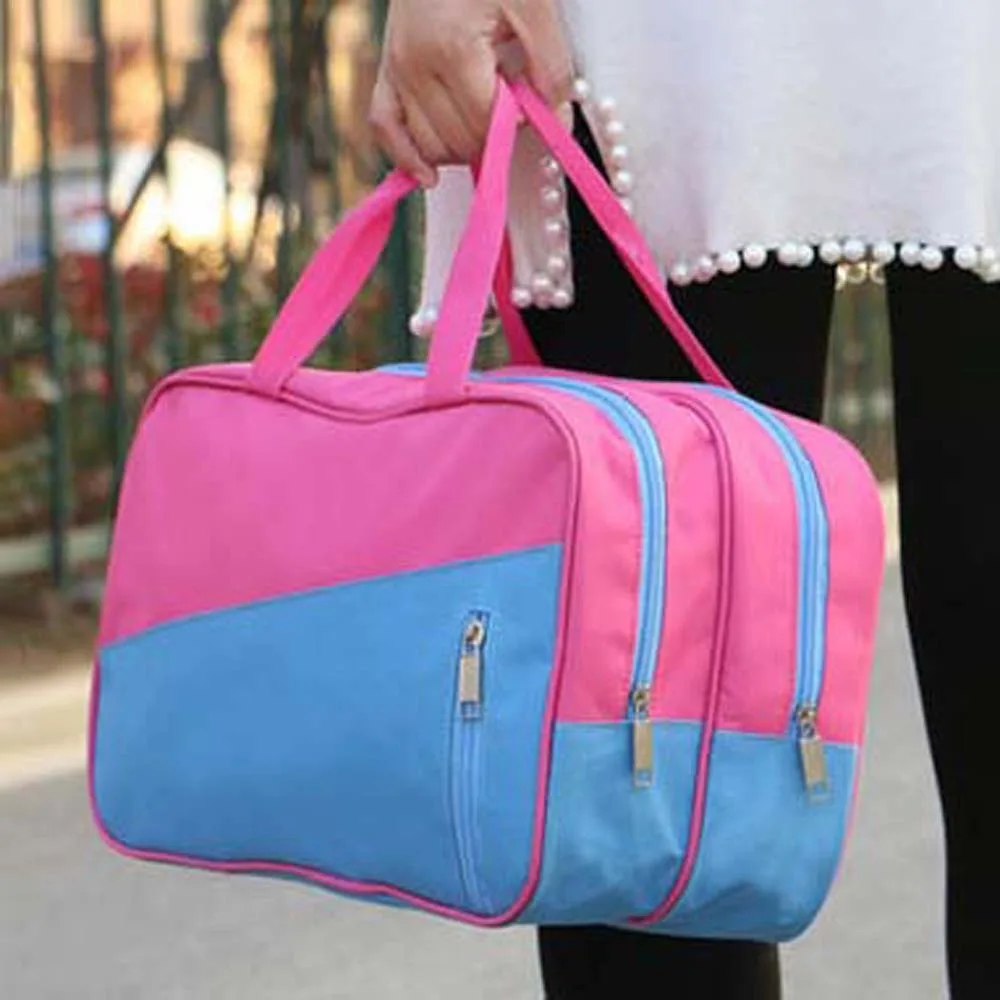 

PVC Oxford Cloth Travel Bag Foldable Multi-functional Dry Wet Separation Luggage Bag Anti-splash Water Multi Layered Handbag