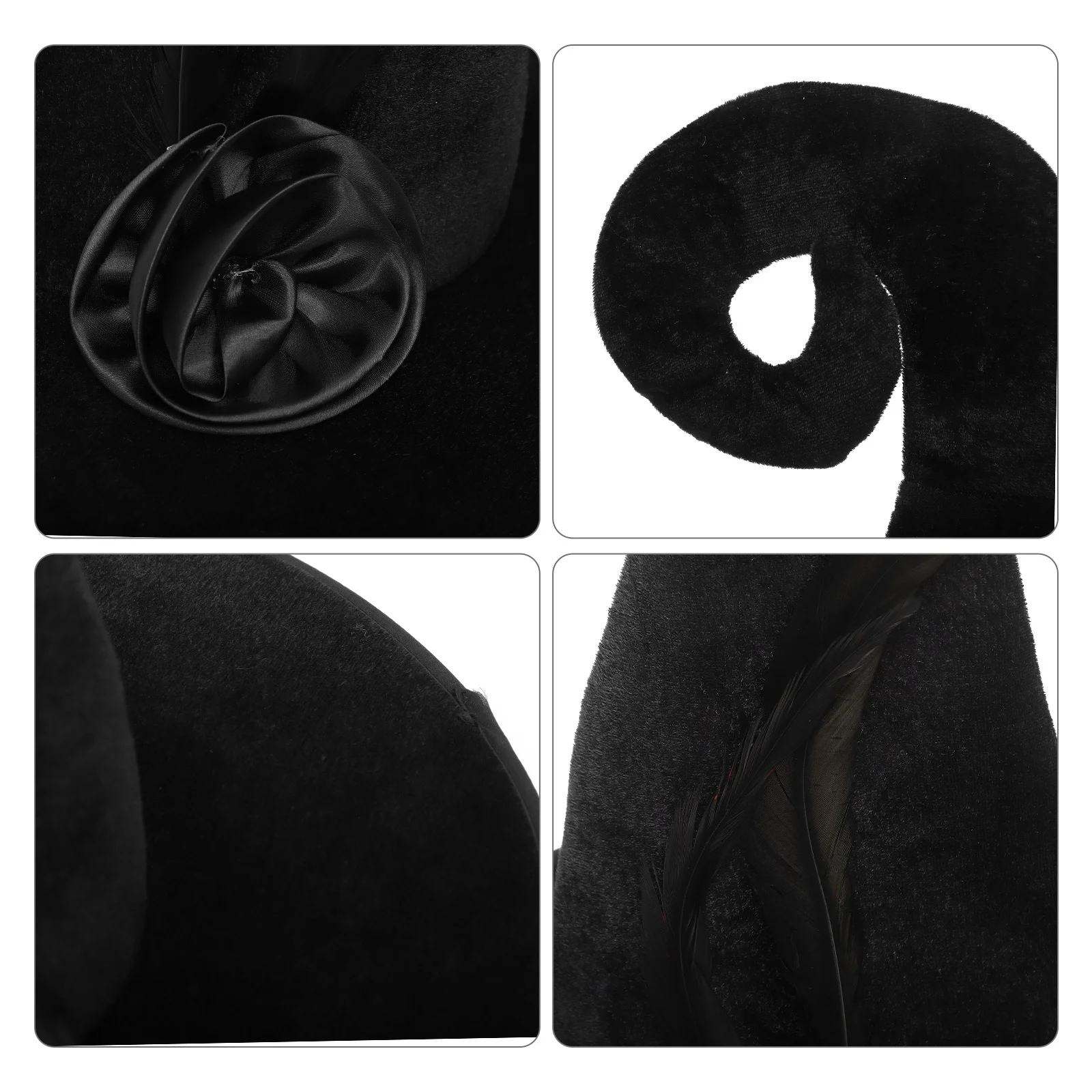 

Halloween Witch Hat Wide Brim Costume Cap for Party Cosplay Decorative Use Comfortable Washable Reusable Novelty Ornament