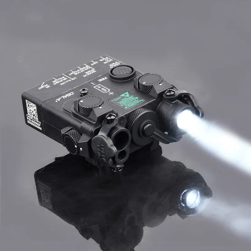 WADSN DBAL-A2 Red Green Blue Dot Laser White LED Weapon Light Tactical DBAL A2 Hunting Zeroing Flashlight Lasers No IR 20MM Rail