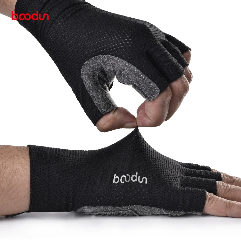 BOODUN 5 Colors Men Women Cycling Gloves Breathable Anti-shock Summer Sport Half Finger Road Bike Gloves Bicycle Racing Gloves