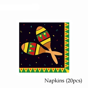 Tema mexicano Louça descartável, Prato, Copo, Guardanapo, Fontes do partido, Mexicano, Decoração do partido, Favor mexicano, 44Pcs Set 10 principais vendas caneca mexico - №8