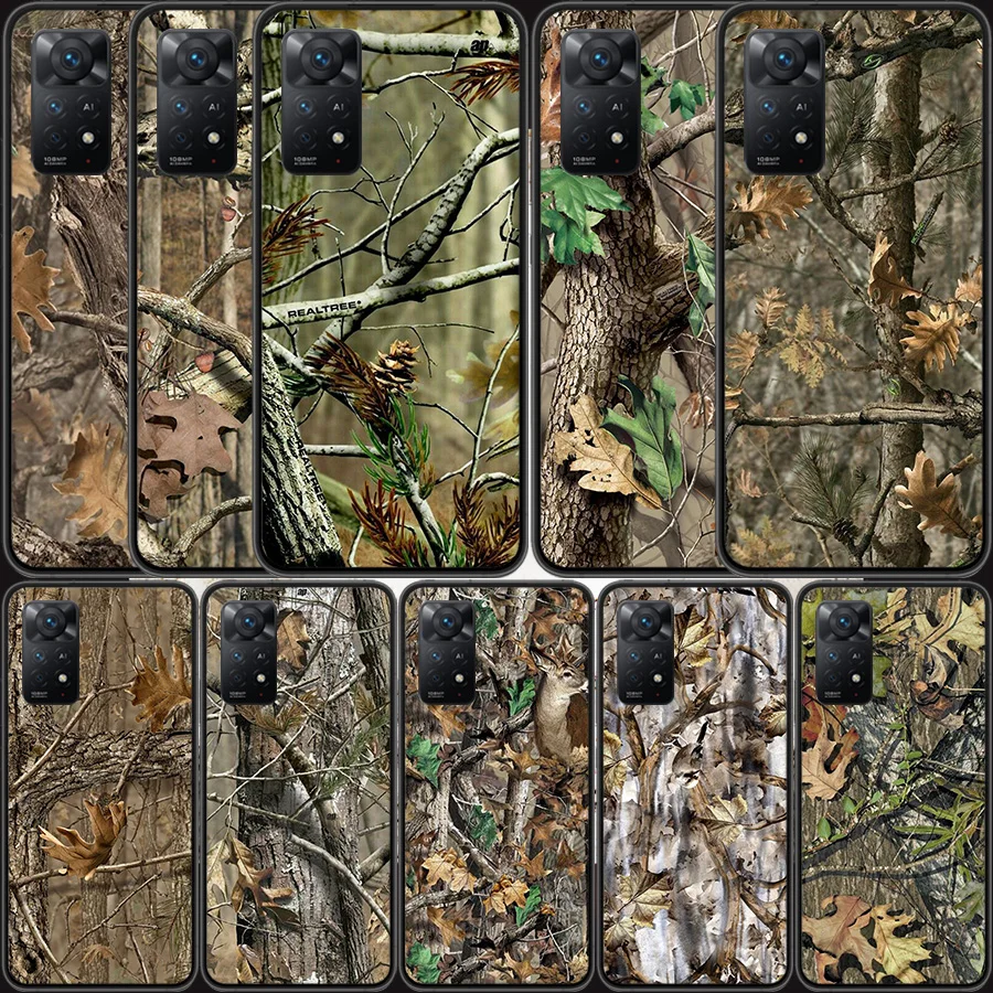 Realtree Real Tree Camo Phone Case For Redmi Note 13 14 Pro 5G Plus 12 12C 10 10A 10C 9 9A 9C 9T 8 8A 7 7A K60 K70 K40 Pro Xiaom