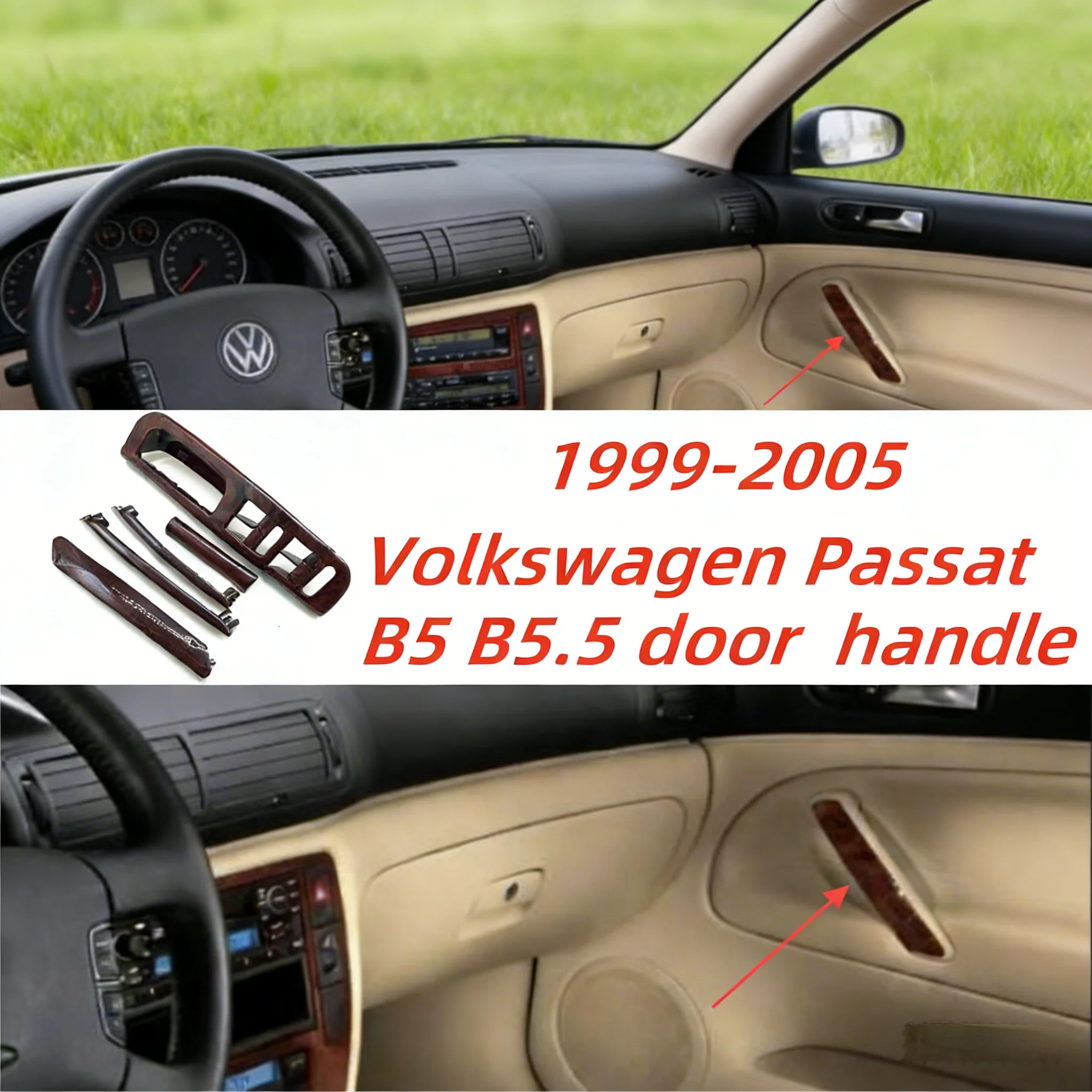 

For Volkswagen Passat B5 5.5 car interior armrest decorative panel cover 5PCS