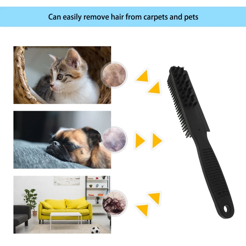 Rubber Pet Hair Removal Tool Reusable Rubber Brush to Remove Dog & for CAT Hair from Furniture Car Carpet Silicone Lints-