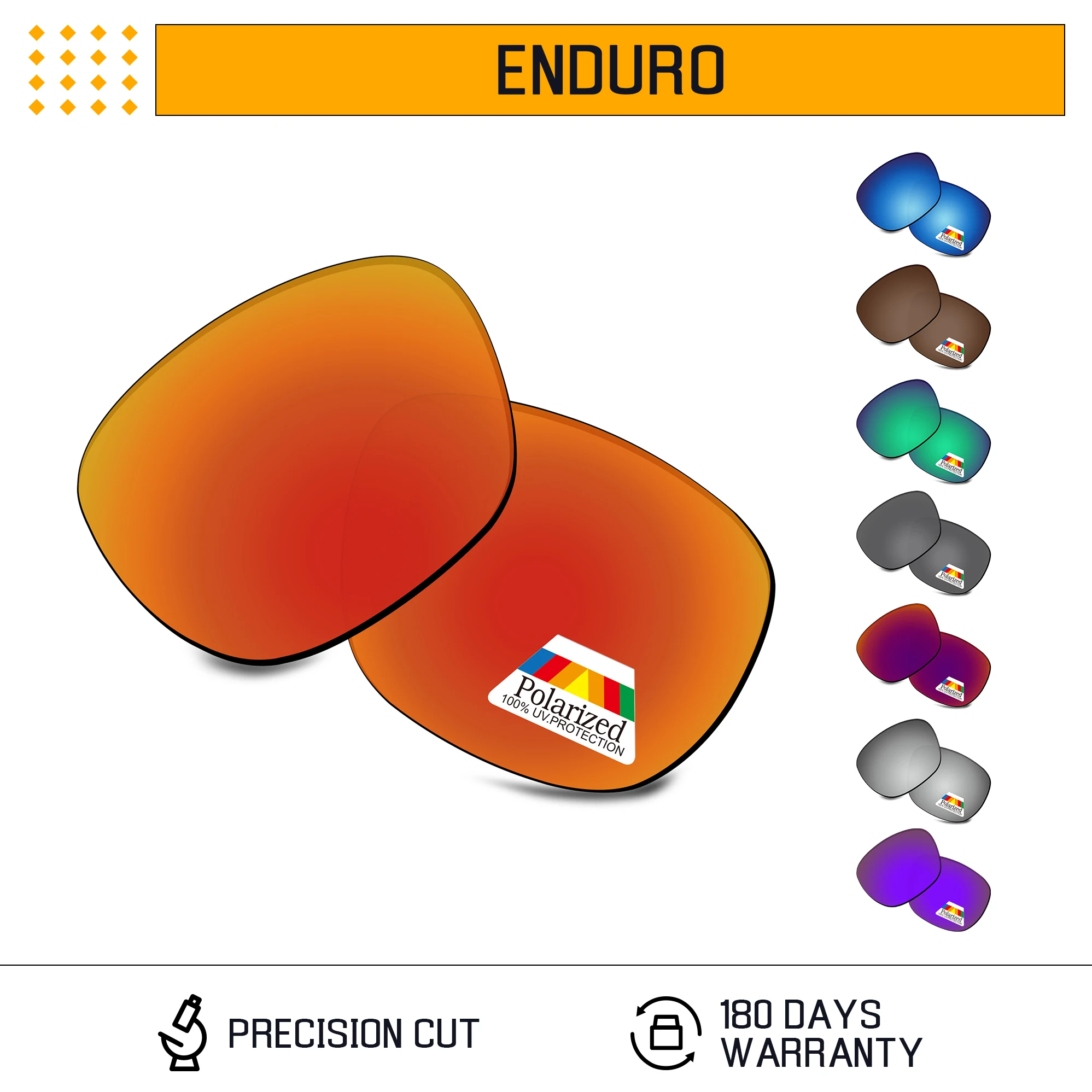 

Rarayvix Polarized Replacement Lenses UV400 Protective for Oakley Enduro OO9223 - 55mm Sunglasses