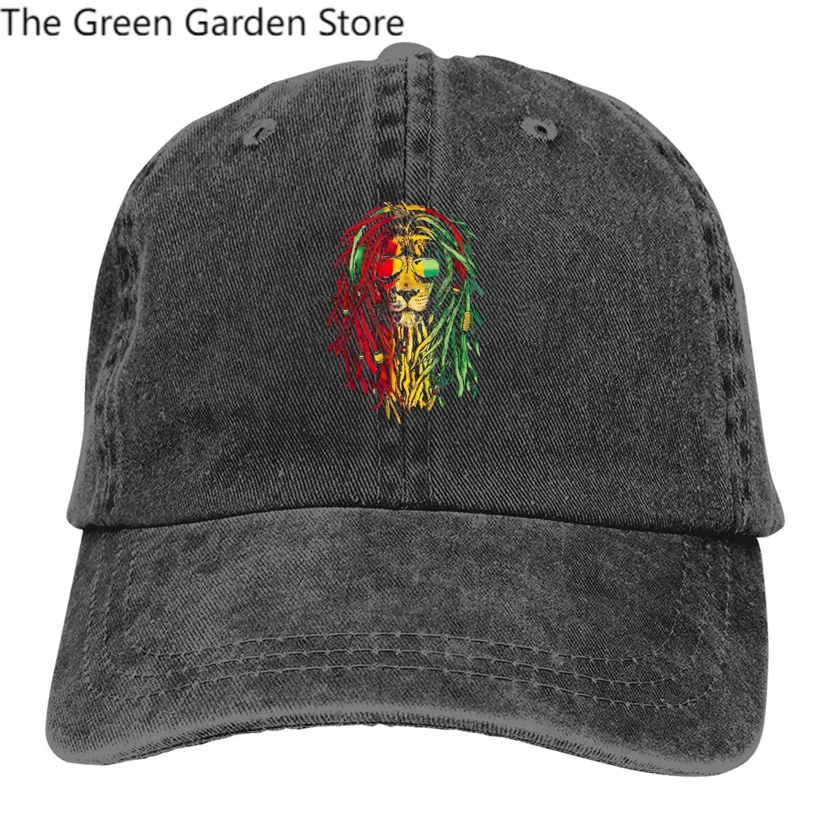 Pure Color Dad Hats The Bob Fanart Men's Hat Sun Visor Baseball Caps Jamaica Lion Peaked Cap