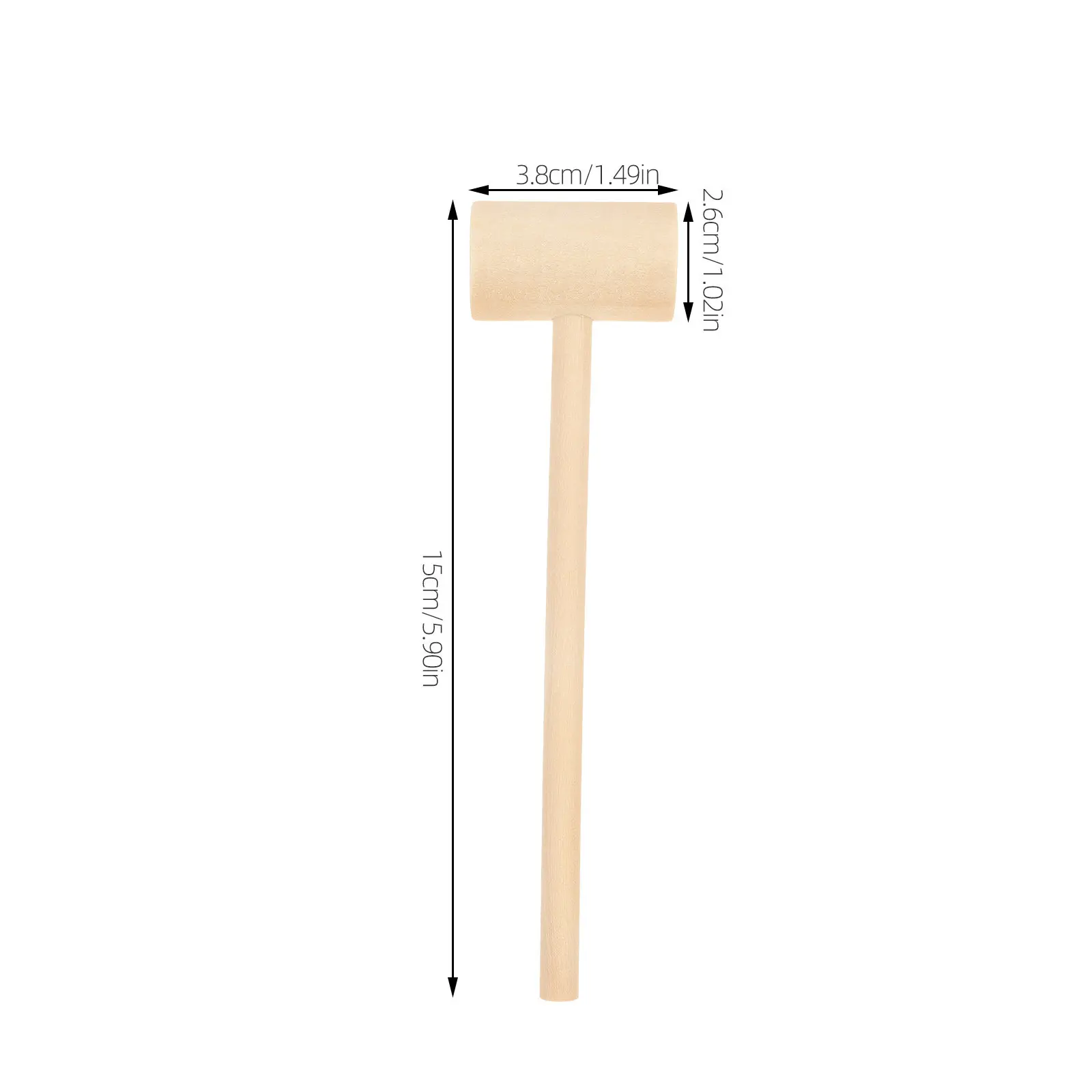 12Pcs Kid Wood Mini Hammer Mallet Solid Wood Hand Training Exercise Muscle Development Mini Beat Fun Gift Funny Mallet Toy