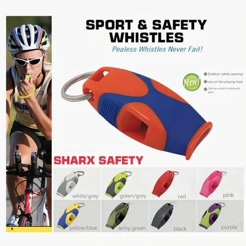 Silbato triple, silbato de autobús de árbitro, silbato de seguridad para exteriores, hermosos colores, sin cuentas, silbato fácil de soplar y ruidos