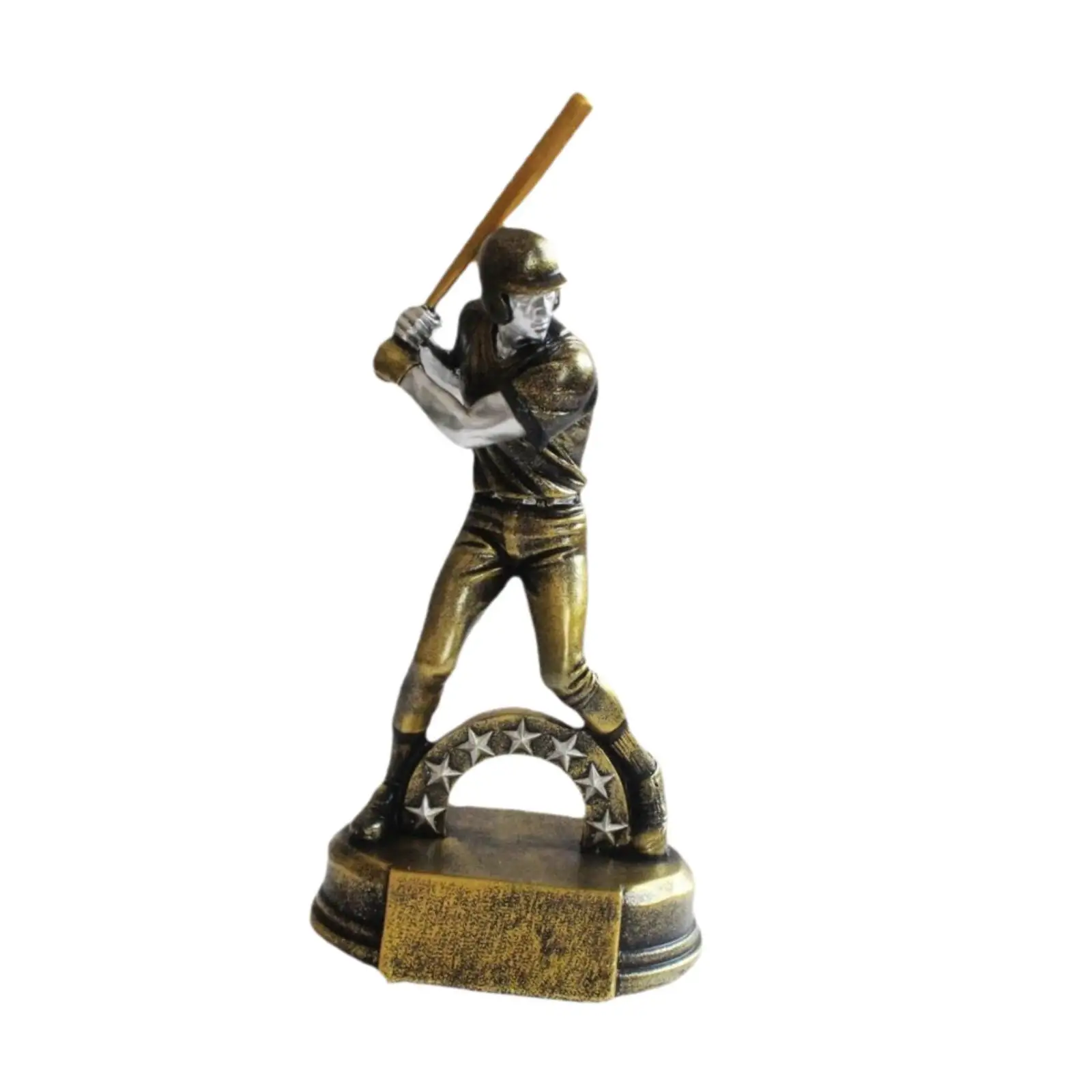 Baseball Batter Trophy,Athlete Figurine Keepsake Boys Player Statue Trophy Cup for Sports School Carnival Office Competition