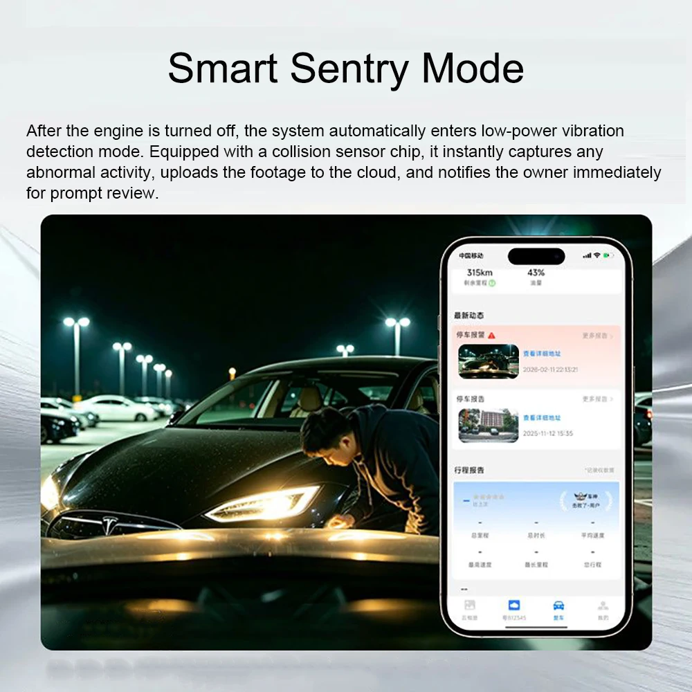 Cámara de Coche 4K con Transmisión en Vivo, 4G LTE, ADAS, GPS, Detección de Punto Ciego, Visión Nocturna, Grabación en Bucle, Sensor de Movimiento, Aplicación Móvil y Grabación Remota 24H