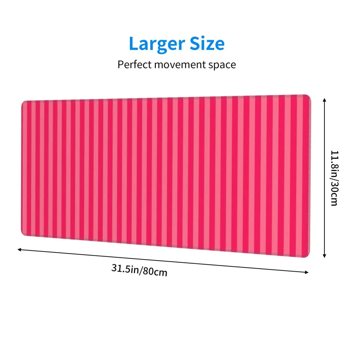 Bold Vivid Vetical Stripped Pattern Large Mouse Pad Computer Keyboard Mouse Mat Gaming PC Laptop Desk Mat Table Mats