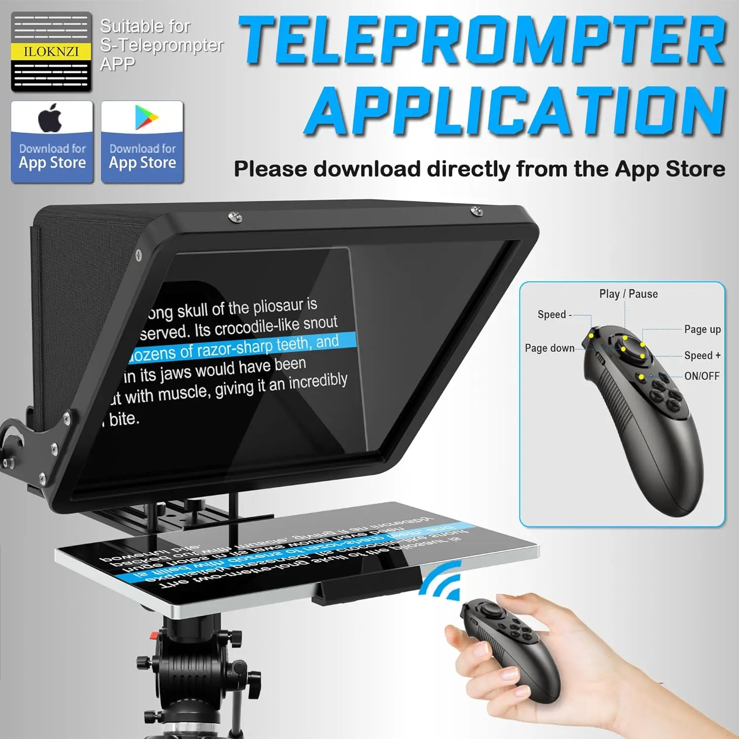 Imagem -02 - Canalhout-teleprompter Liftable Universal para Todos os Tablets Ipad Câmera de Vídeo Dslr 7030 Beam Splitting Glass com Tote 16