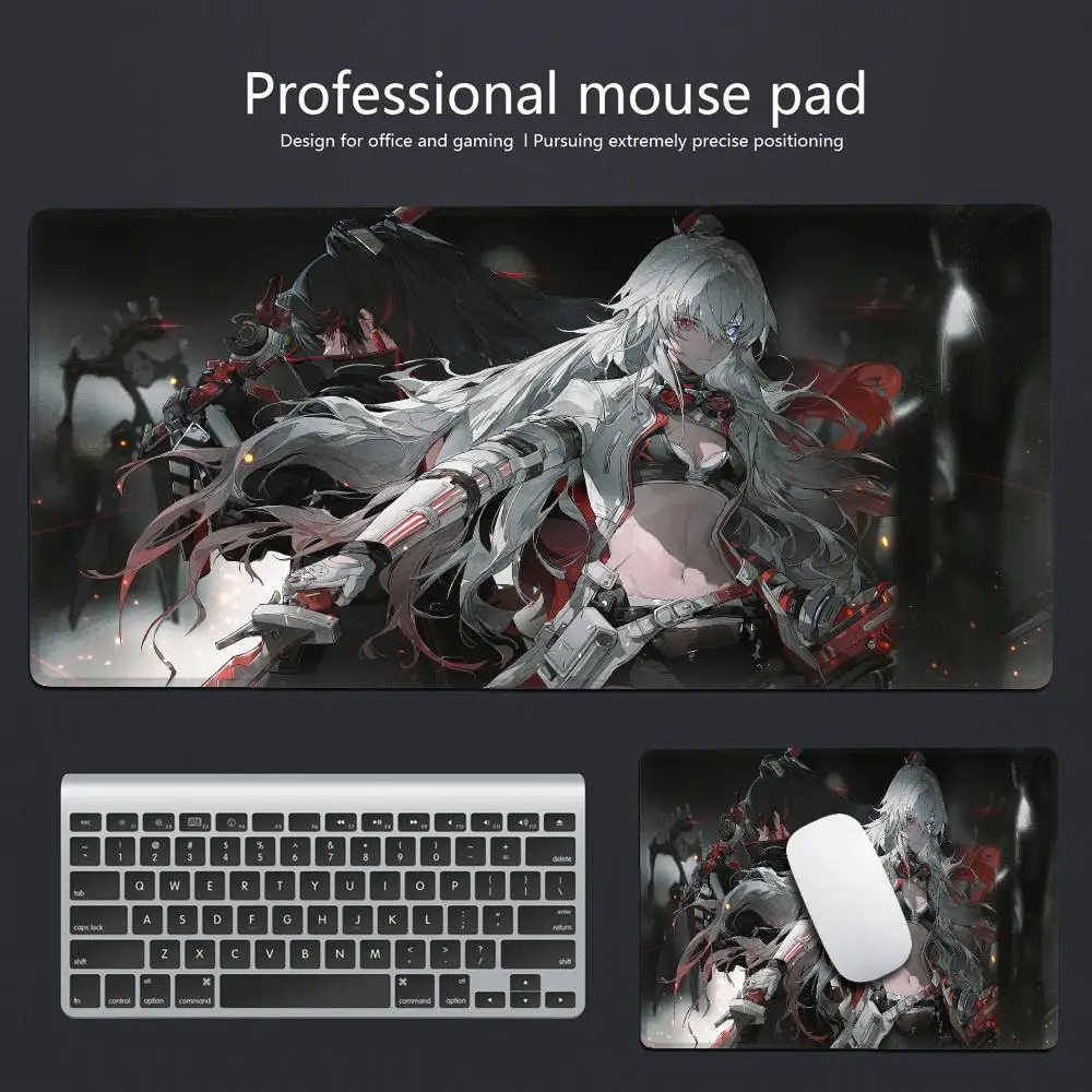 GRAY RAVEN PUNISHING Large Mouse Pad Beautiful Girl Desk Pad Anime Cartoon Game Office Desktop Protective Pad Holiday Gift