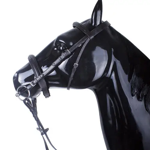 

Adjustable One Noseband Horse Riding Bridle Rein Western Style Red Nylon Polyester Model PVC Leather Colorful Cold Resistance 2