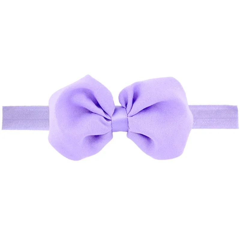 Bows Headband Girls Wide Edge Traceless Bowknot Newborn Baby Elastic Soft Hair Band Kids New Hair Accessories