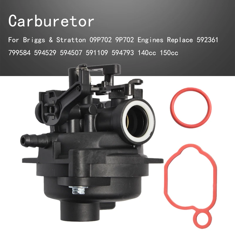 

Новый Карбюратор ДЛЯ Briggs & Stratton 09P702 9P702 двигатели заменяют 592361 799584 594529 594507 591109 594793 140cc 150cc