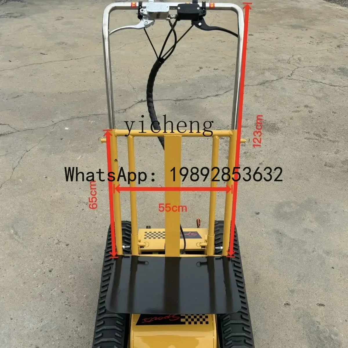 Elektryczny wózek transportowy AB, wspinający się po schodach, składany, cichy wózek do transportu ładunków.