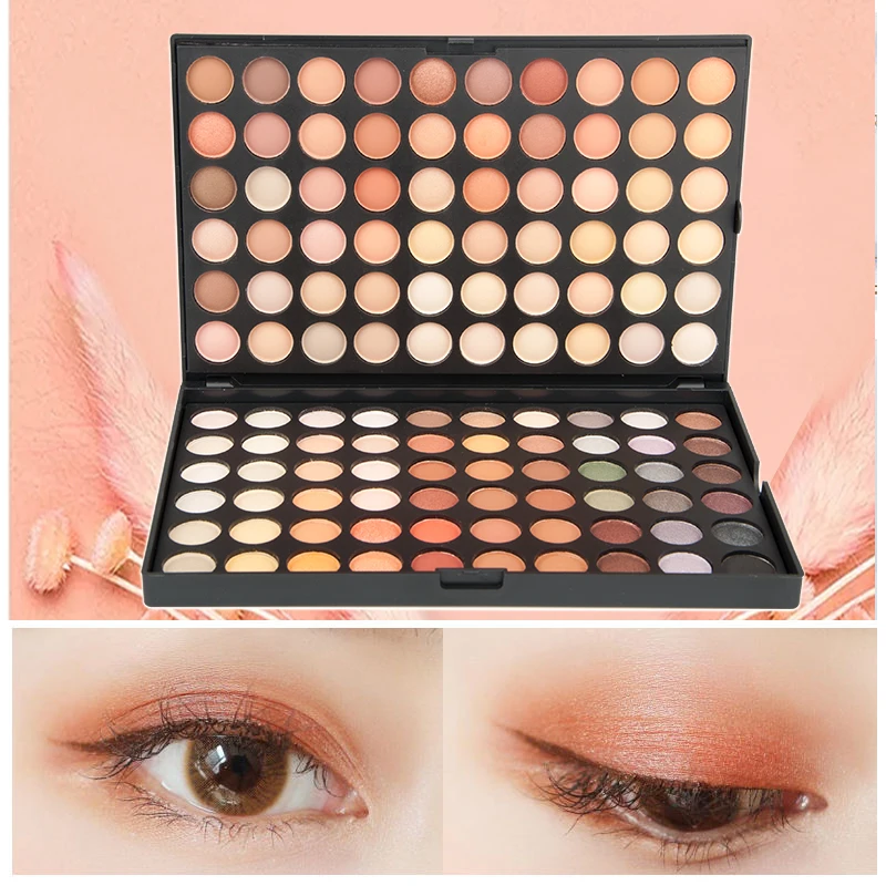 120 色グリッターアイシャドウパレットマットシマー防水長期的なプレストパウダー化粧品キットファッションギフト女性のための