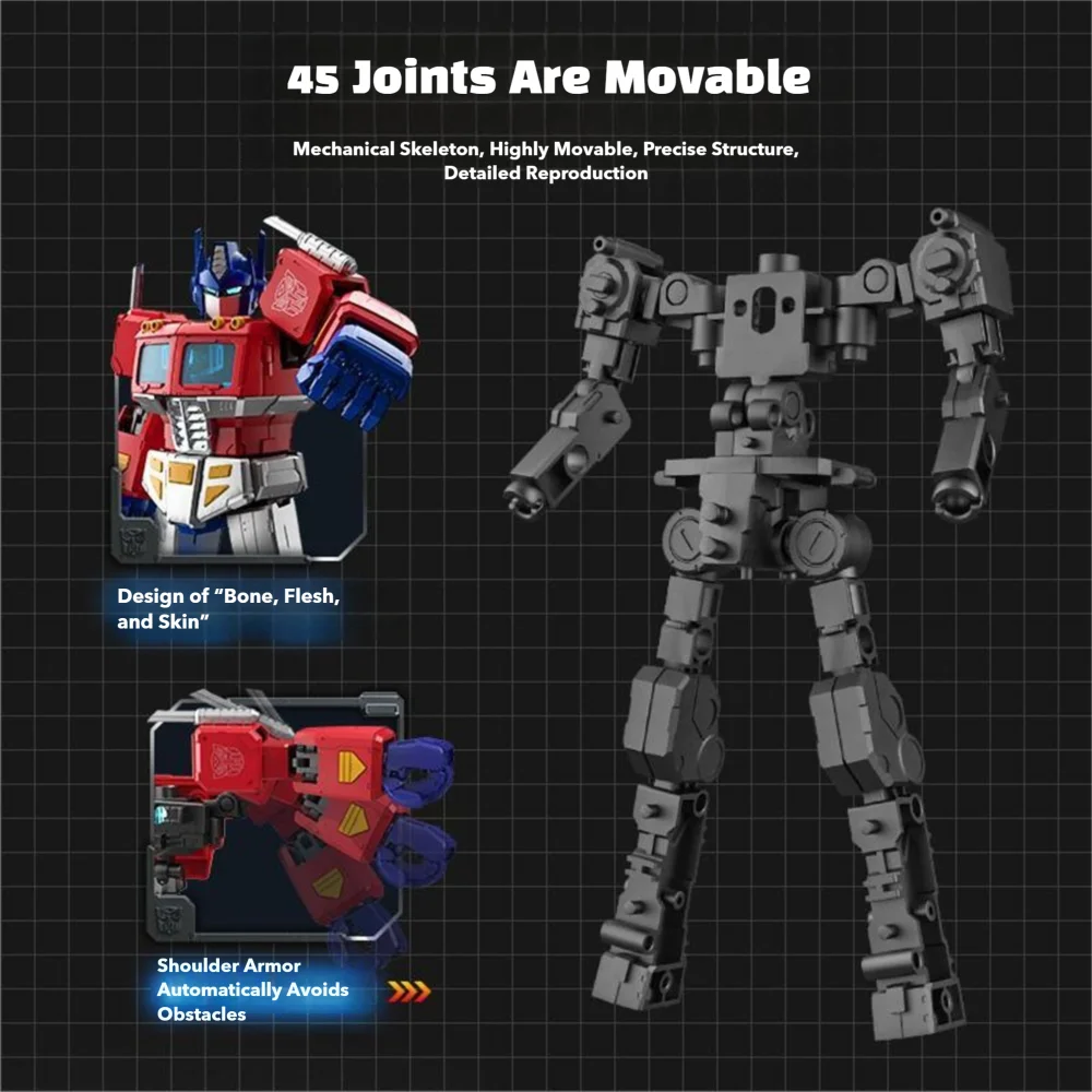 BLOKEES Original Transformers Legendary Edition G1 Optimus Prime Action Figure Toys Building Block Figure Collectible Gift