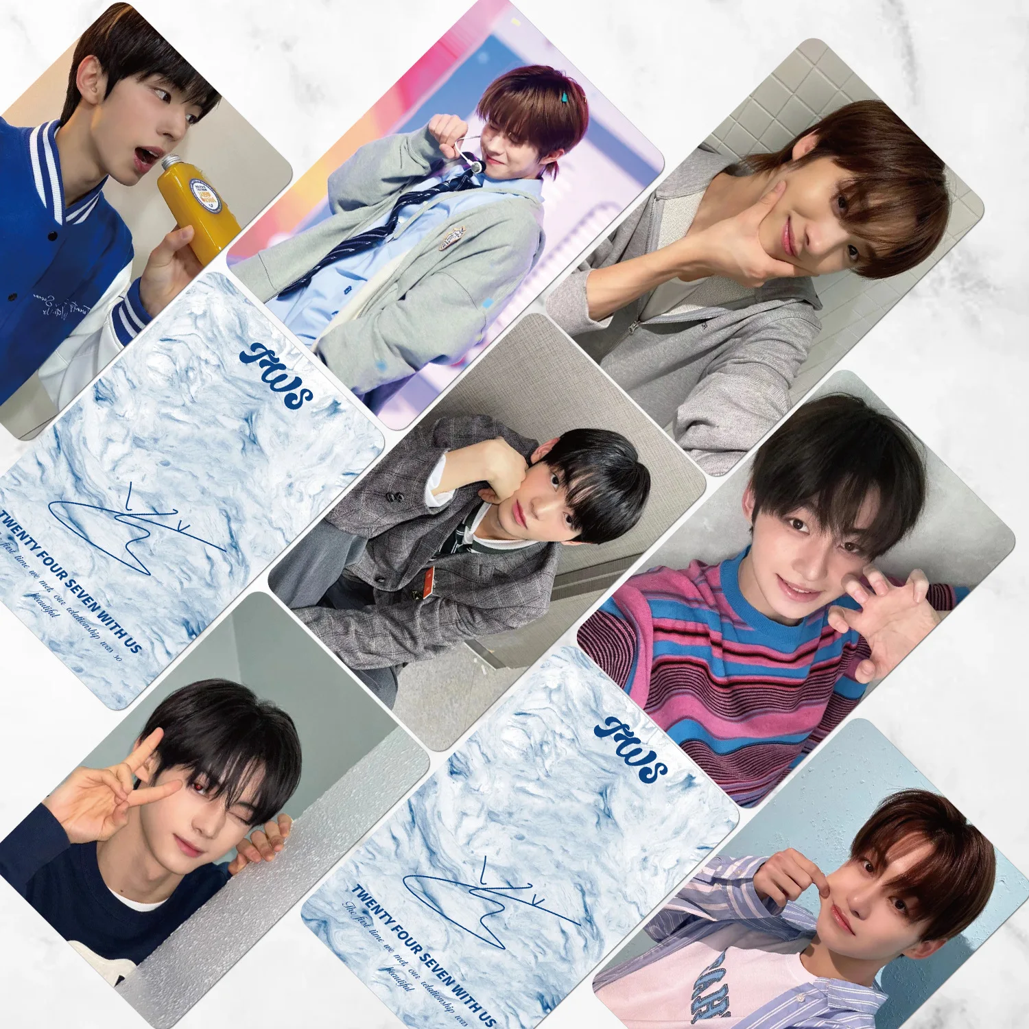 Imagem -03 - Tws Idol Novidades Series Lomo Cartões hd Impresso Photocards Cartões Postais Shinyu Dohoon Youngjae Hjin Fans Presentes 55 Peças por Conjunto de Alta Qualidade