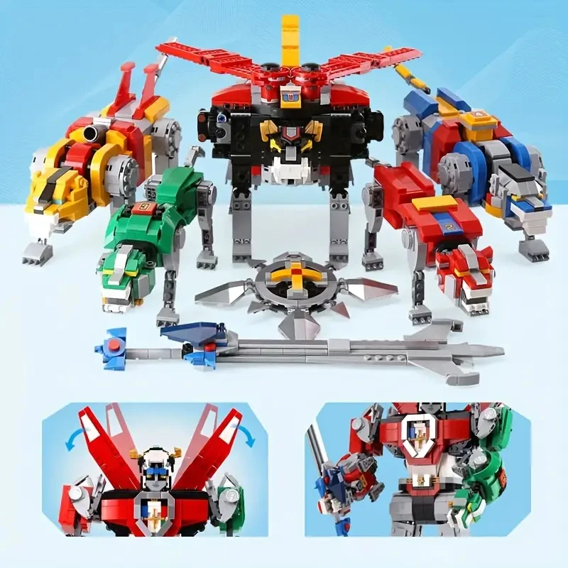IN STOCK 2321pcs  Creative Voltron 21311 Model Toys 5 in 1 Bricks Defender Universe Building Block Christmas Birthday Gift