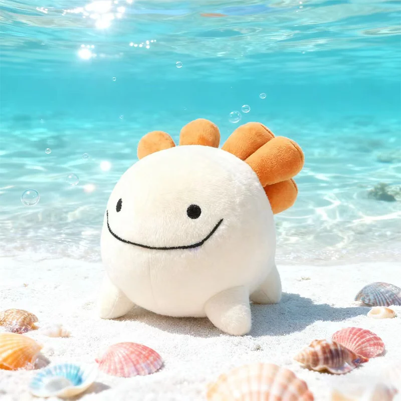 22 سنتيمتر Kawaii أنيمي Deepwoken شاركو لعبة أفخم الكرتون قنديل البحر يبتسم كبير الفم السمندر لينة البحر الحيوان الحياة لعبة طفل هدية #3