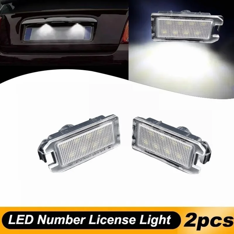 

2Pcs For Jeep Grand Cherokee Compass Patriot For Maserati Levante For Fiat 500 For Dodge Viper LED Number License Plate Light