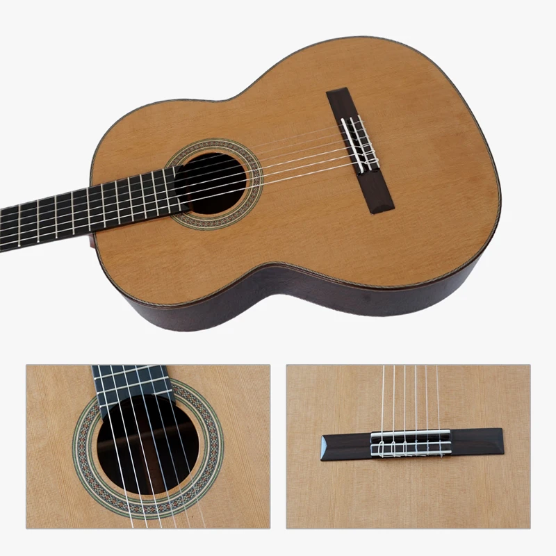 Aiersi Brand Handmade Replica 1937 Year Nylon String Professional Hauser All Solid Classical Guitar Instrument For Sale