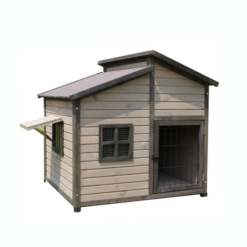 

Wholesale Outdoor Large Rainproof Wooden Dog Kennel Pet Cages Houses