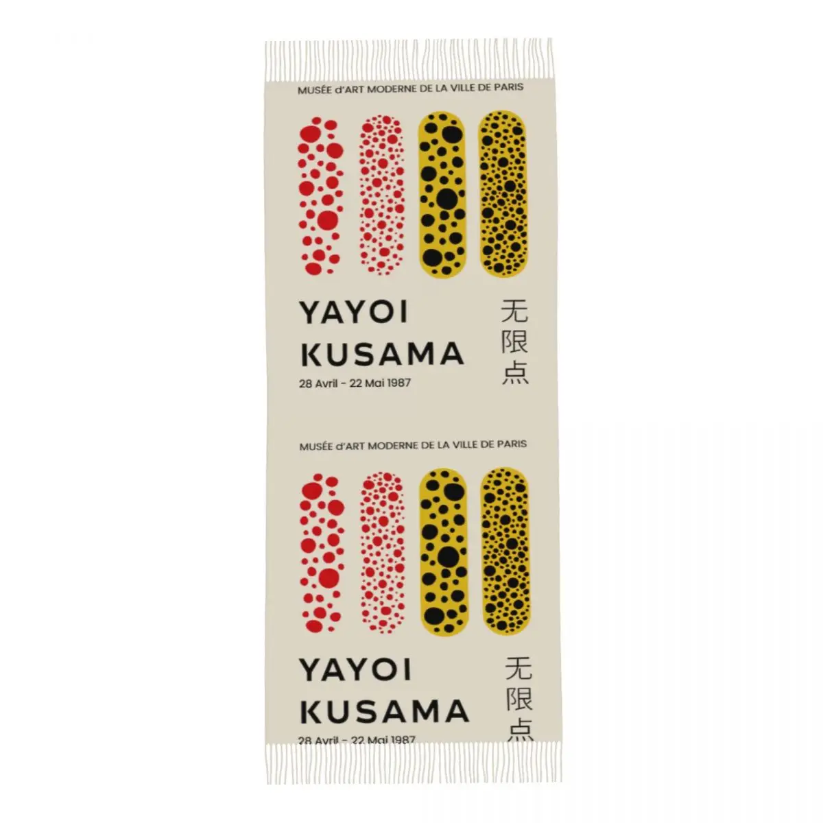 Personalized Print Yayoi Kusama Abstract Art Scarf Women Men Winter Fall Warm Scarves Shawl Wrap