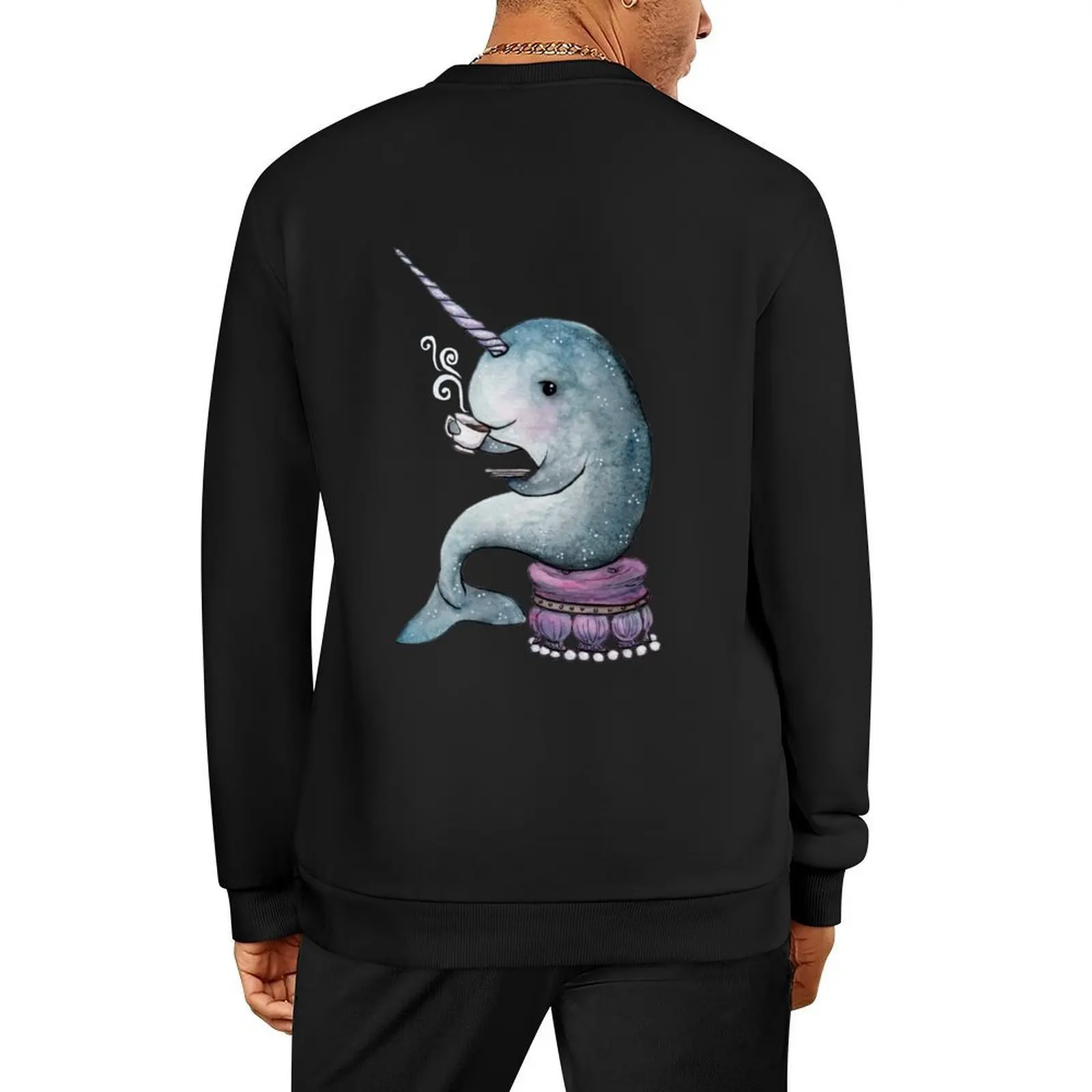 

Narwhal Teatime Pullover tracksuits clothes for men men wear men's autumn clothes new in sweatshirts