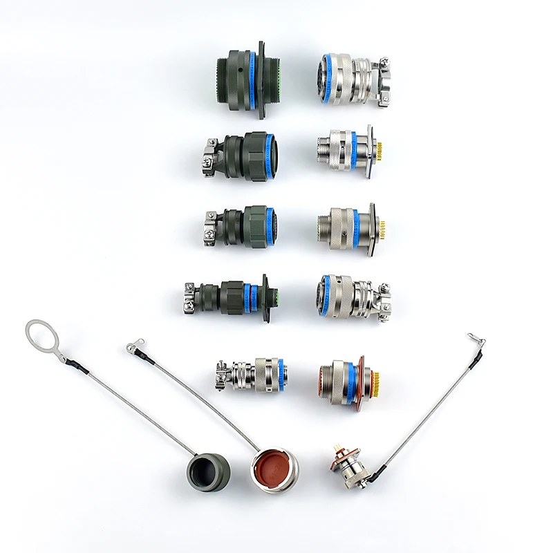 TT MIL-DTL-38999 I II III Series D38999 J599 Aluminum Stainless Steel IP65-IP68 32A 600V Circular Connectors for Industry