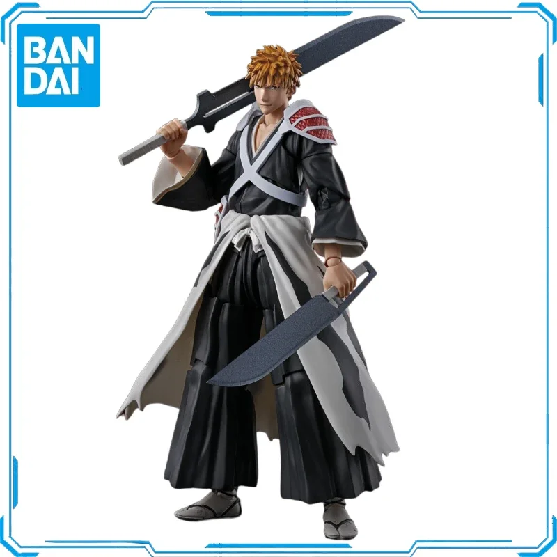 In Stock Original SHF Bandai BLEACH Series Kurosaki Ichigo Action Figure Animation Toy Gift Model Collector Anime Hobby Genuine