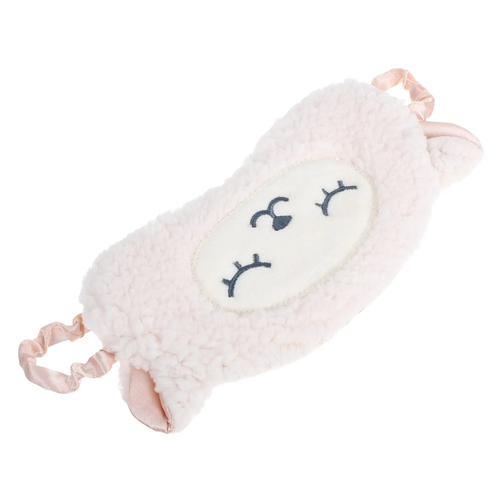 Sheep-Shaped Sleep Eye Mask – Full Blackout, Breathable & Lightweight with Adjustable Elastic Band for Travel