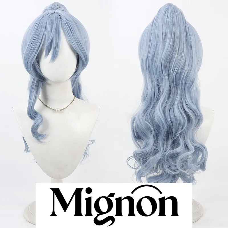 

VTuber Yano Kuromu Yano cosplay wig detachable curly ponytail silicone scalp Halloween gift
