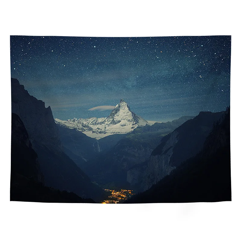 قماش معلق للرياح الإبداعية، نسيج بوليستر مطبوع رقميًا، غرف المعيشة، غرف النوم، ديكور غرفة معلق على الحائط، ديكور جمالي