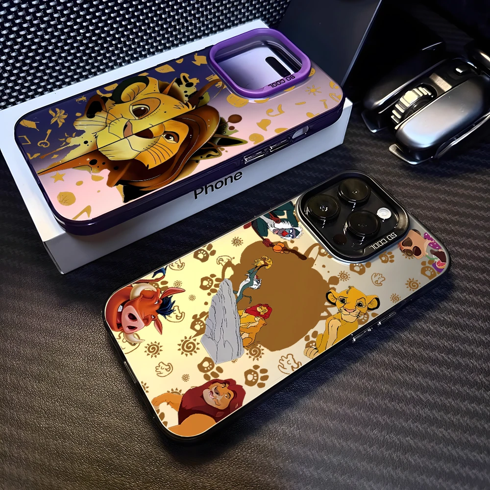 Cool L-Lions King Phone Case for Samsung Galaxy S26 S25 Edge S24 S23 S22 S21 FE S20 Ultra Plus 5G Colorful Silver Hard Cover view 5