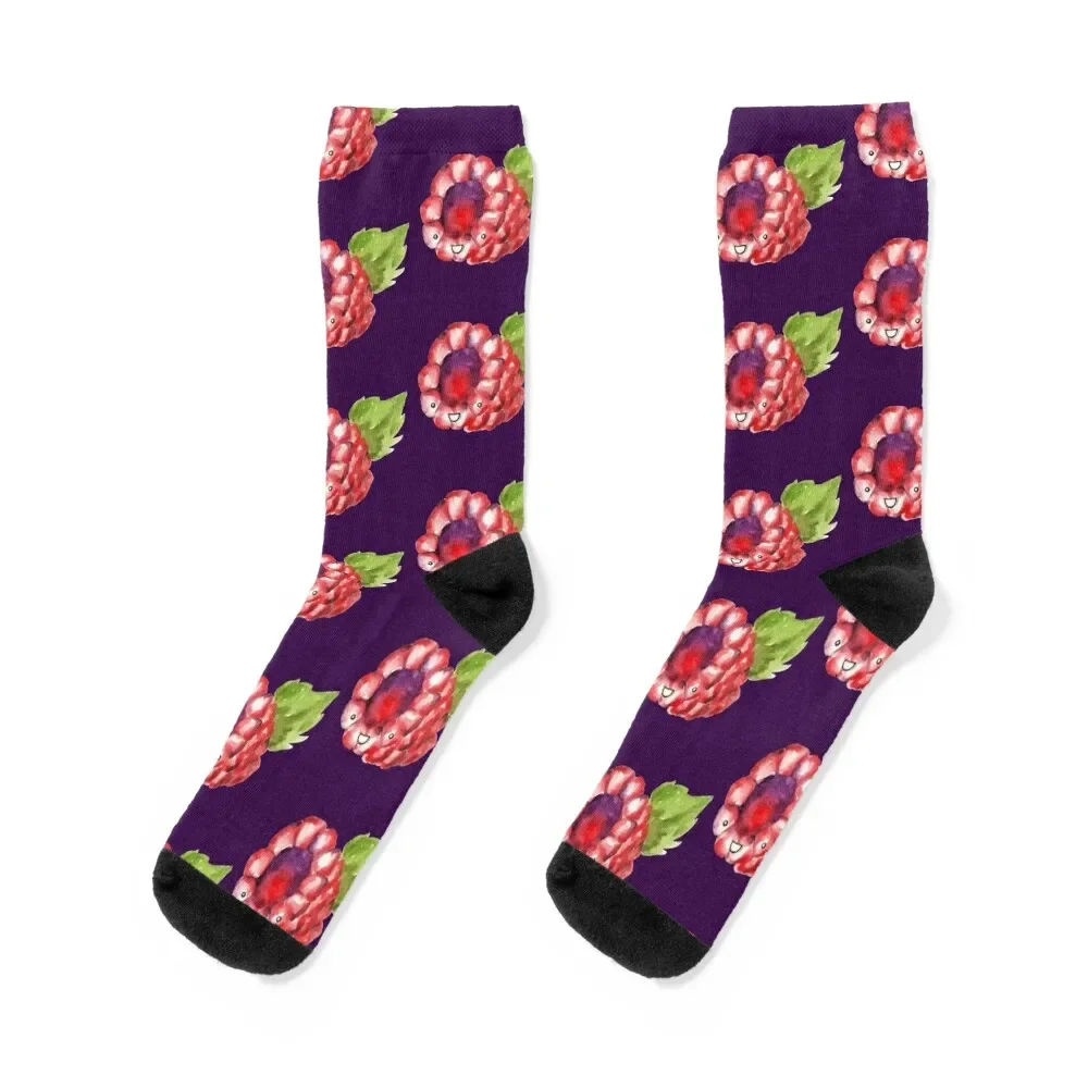 

Happy Raspberry Socks Toe sports christmas gift sheer japanese fashion Men Socks Women's