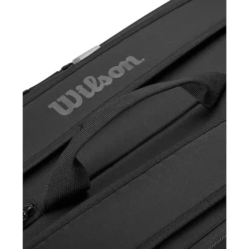 Borsa da tennis Wilson per 9 racchette Noir Tour Zaino da tennis professionale multifunzione di grande capacità Borsa per racchette da campo della squadra