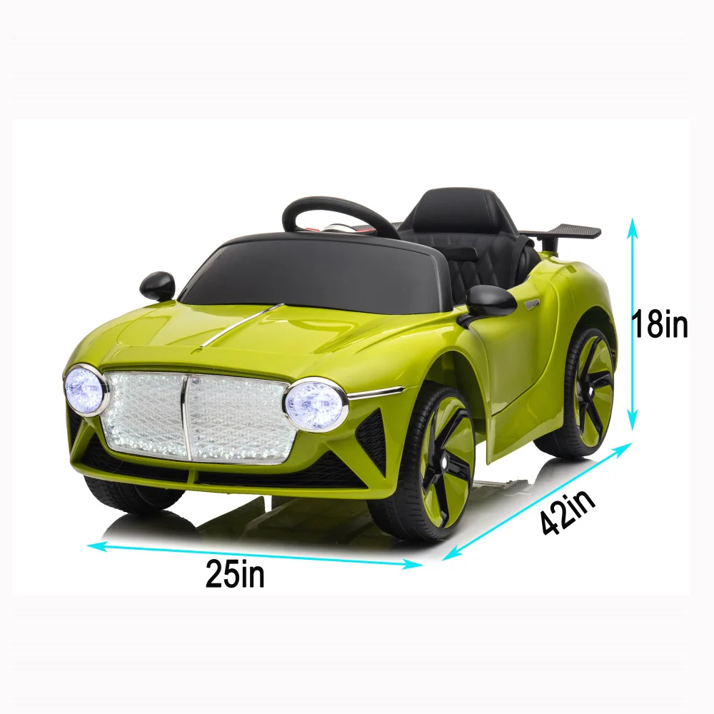 Coche eléctrico para niños, juguetes para montar para niños con control remoto/asiento de PU/columpio/regalo increíble para niños/niñas de 3 a 6 años