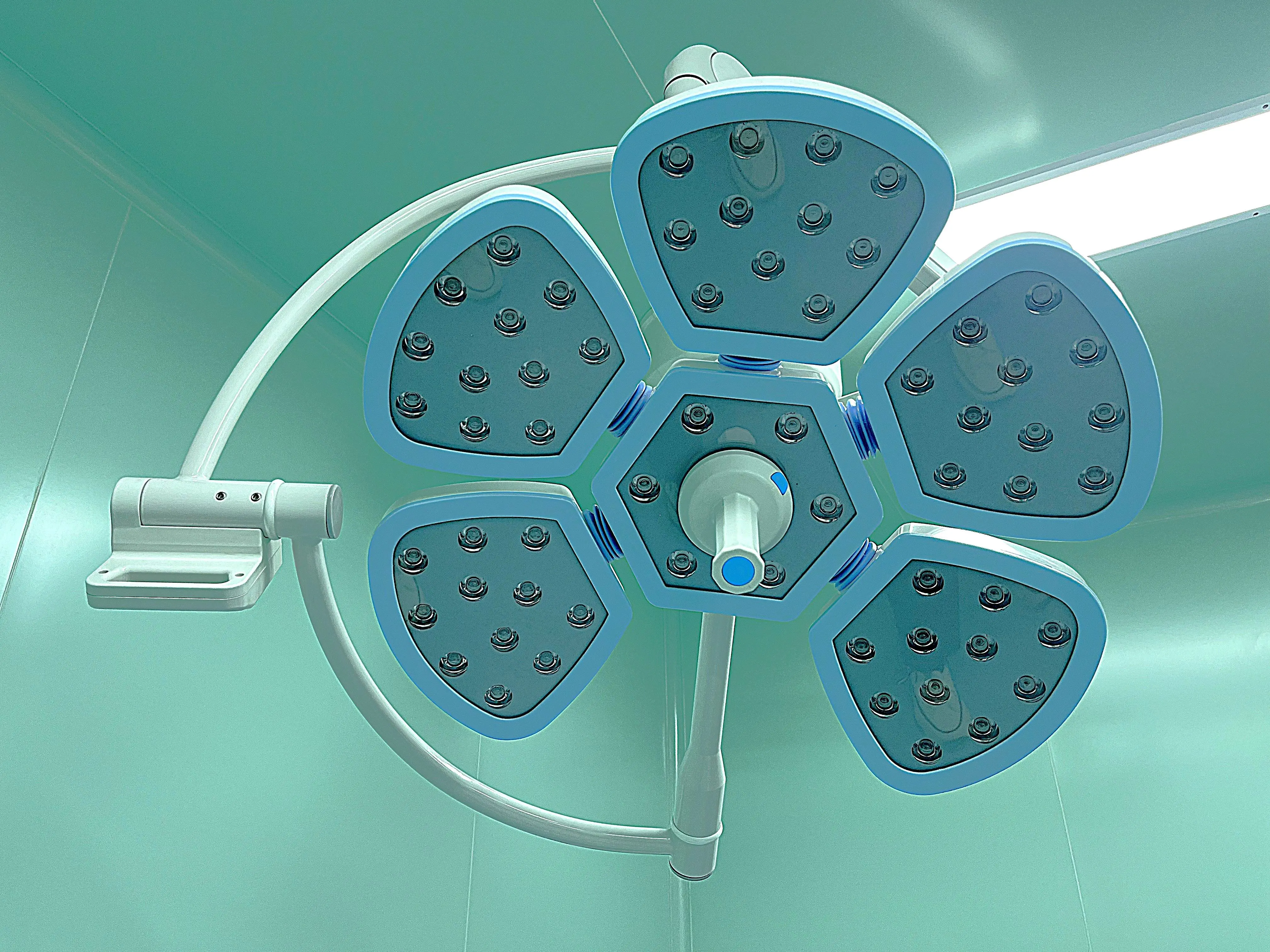 LED Surgical Lamp, 160-280mm Shadowless Operating Light, Anti-Microbial Handle, Medical Exam Lamp for Operating Room