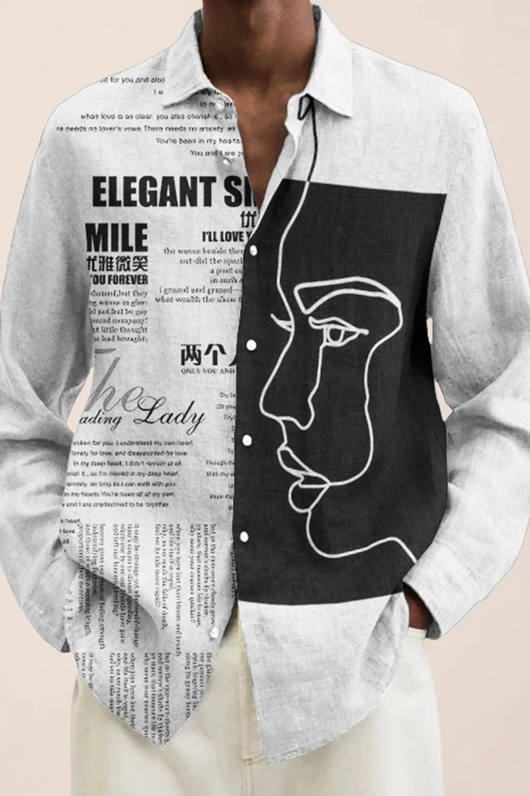 New Vintage For Men Hawaiian Shirt 3D Abstract Print Beach Holiday  Casual Long Sleeved Oversized Top Tee shirt 3XL Camisa Top