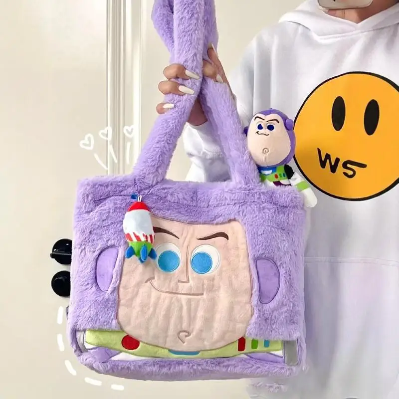 

Плюшевая сумка-рюкзак «Базз Лайтер» из аниме «История игрушек» (Disney), кавайная, декоративная, вместительная, для хранения игрушек, подарок, сувенир