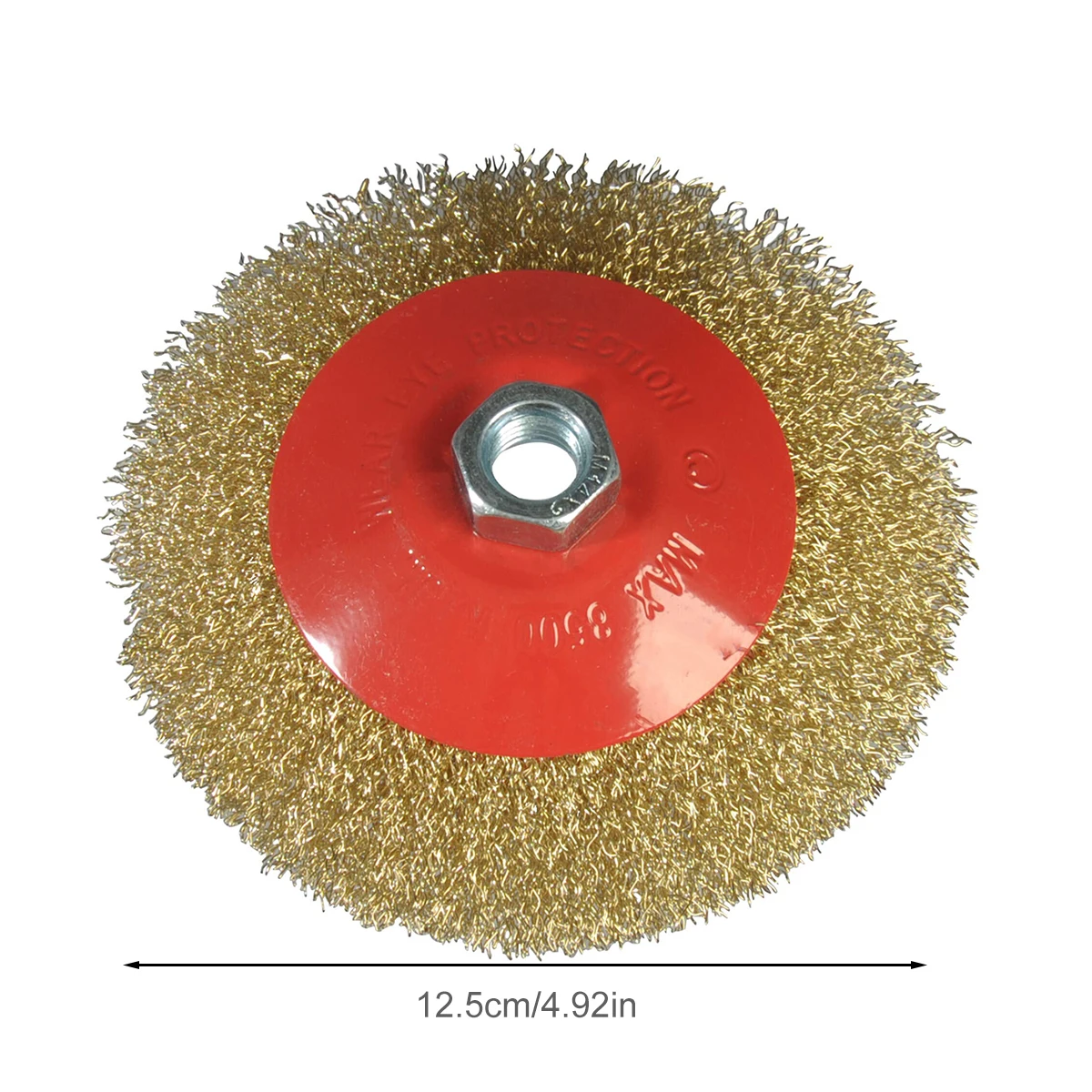 1 قطعة سلك شطبة فرشاة الروتاري الصلب النحاس مطلي فرشاة سلك عجلات M14 الموضوع ل زاوية طاحونة إزالة الصدأ تنظيف أداة