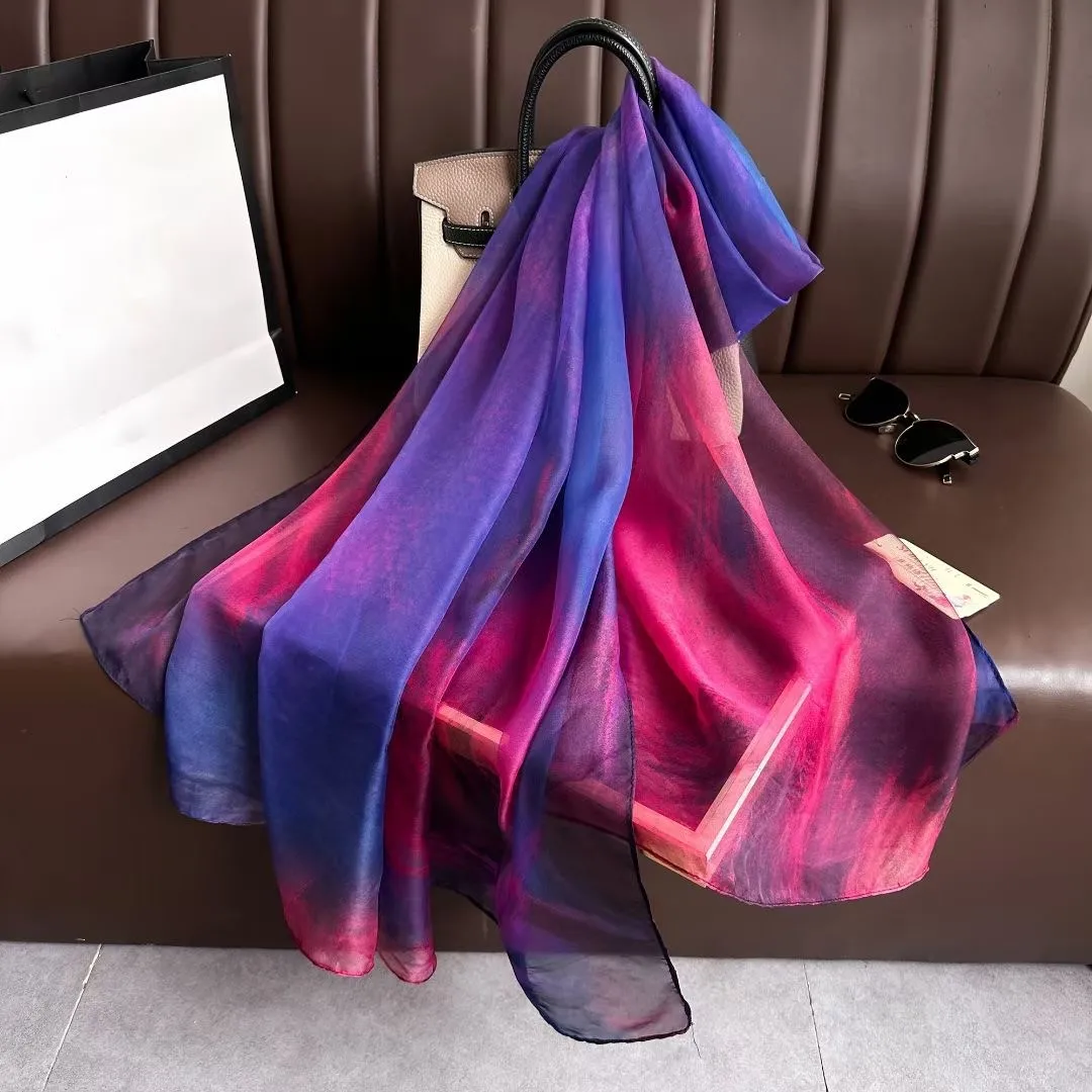 180*135cm Luxury Brand Summer Female Pareo Beach Scarf Women Sunscreen Outdoor Shawl Wrap Chiffon Soft Large Bandanna Foulard