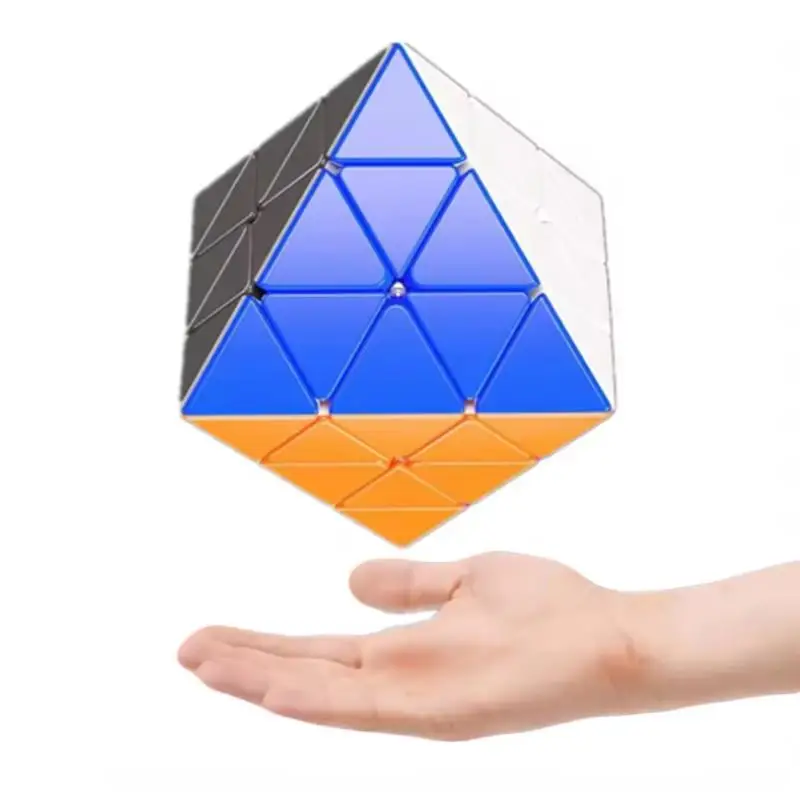 Octaëder Speed Cube Stickerloze puzzel Driehoek Educatief Hersenontwikkeling Speelgoed voor kinderen Volwassenen Segurк рука Cubo Mágico