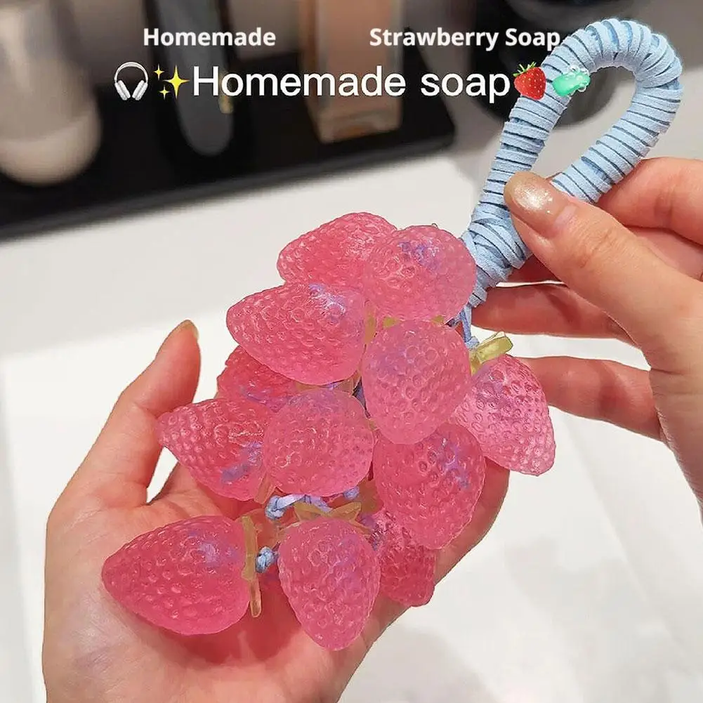 1 set fai da te fatto a mano uva sapone fragola stella uva aromaterapia ciondolo fatto a mano materiale fai da te pacchetto fragranza regali di amico