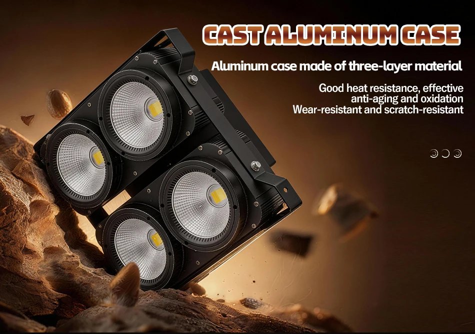 aicpose 4x100W Blinder COB Bühnenlichter Hohe Helligkeit DMX512-gesteuertes LED DJ Disco Beleuchtungssystem – Detail 4