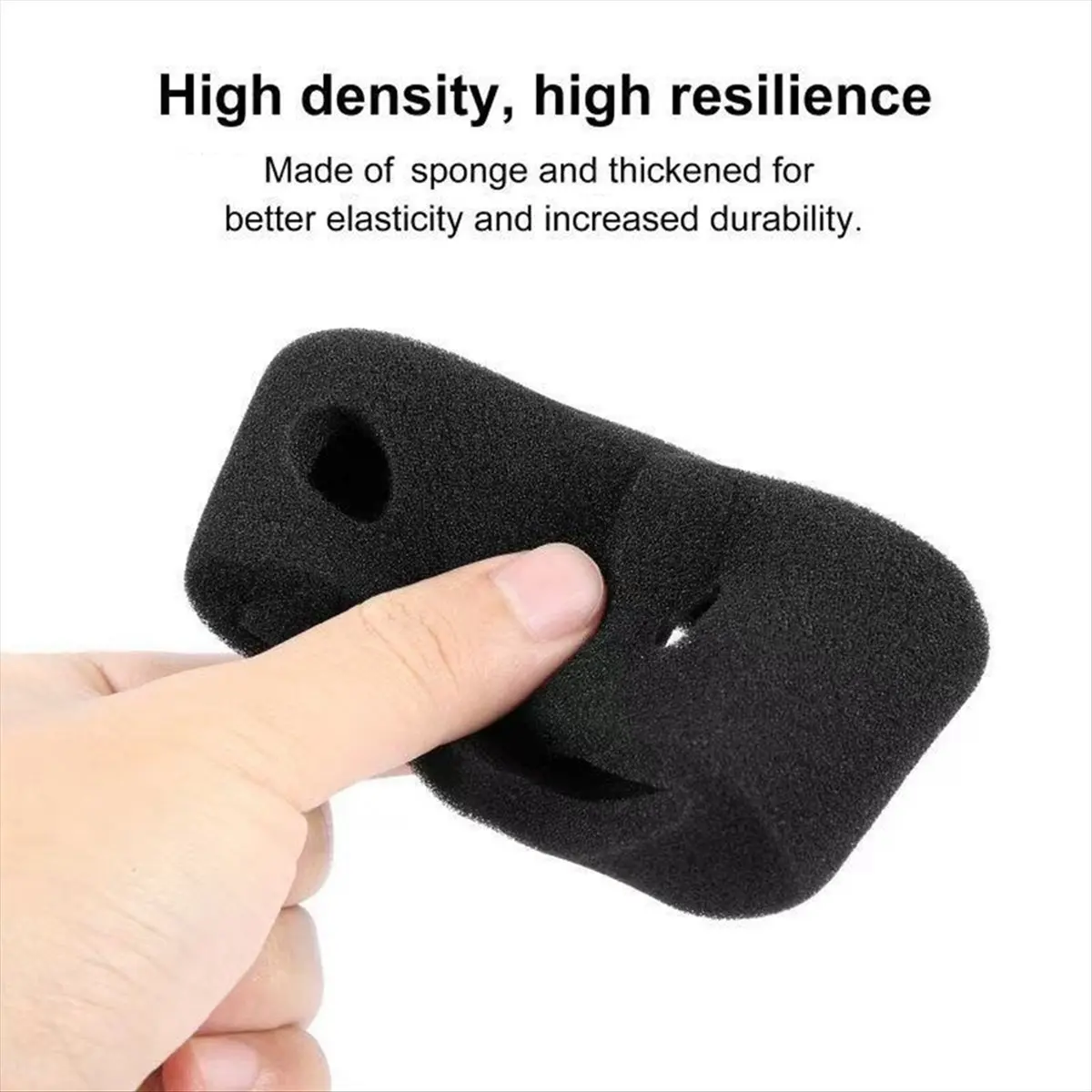 Delighted- Windslayer لـ Gopro12/11/10/9 غطاء رغوي للزجاج الأمامي الأسود غطاء مقاوم للرياح لملحقات Go Pro