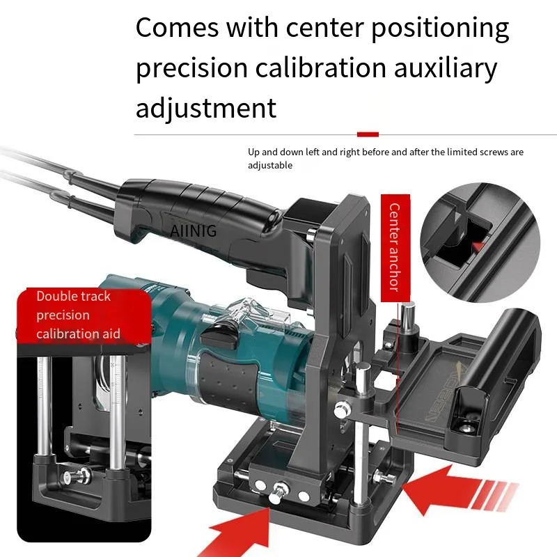 New Woodworking 2-In-1 Slotting Machine Slotting Machine Invisible Fastener Trimming Machine Slotting Woodworking Tools  012